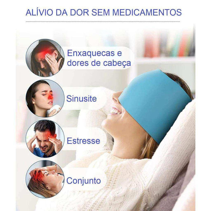 Touca Térmica para Alívio de Dores de Cabeça e Enxaqueca