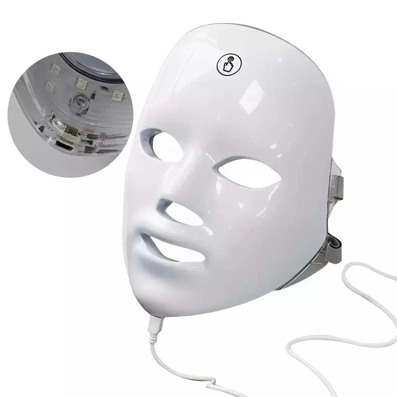 Máscara de LED 7 Cores – Rejuvenescimento e Skincare