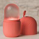 Massageador Facial Refrescante de Silicone – Reduza Inchaço e Olheiras