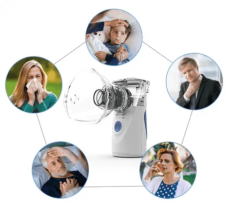 Nebulizador e Inalador Portátil Recarregável Silencioso