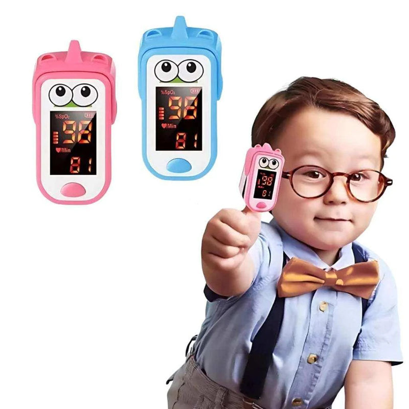 Oxímetro Infantil de Dedo Divertido com LED