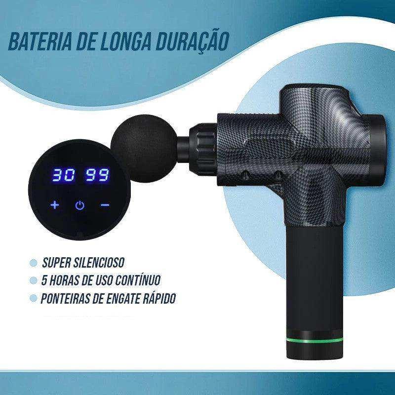 Pistola Massageadora Portátil Com Maleta